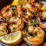 BBQ-Grillgarnelen mit Knoblauch, Zitrone & Chili