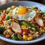 Bratreis mit Hähnchen