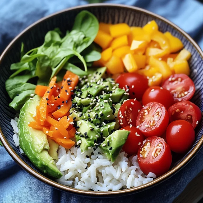 Bunte Salat-Bowl mit Reis und Avocado