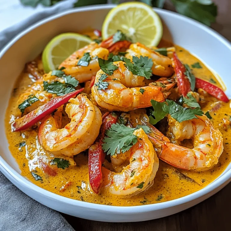 Cremige Garnelen in Kokos-Curry-Sauce