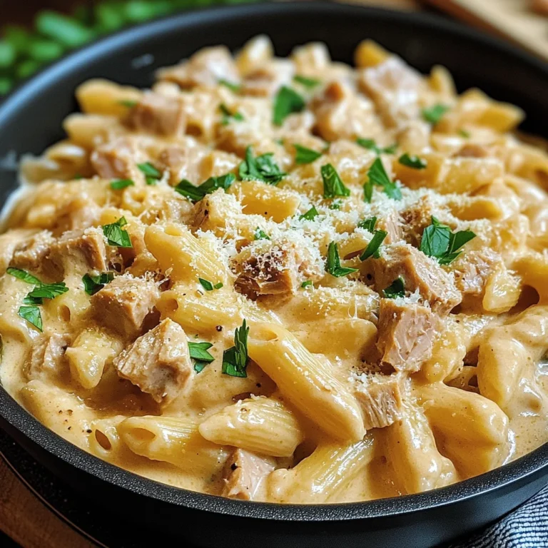 Cremige One Pot Pasta mit Thunfisch