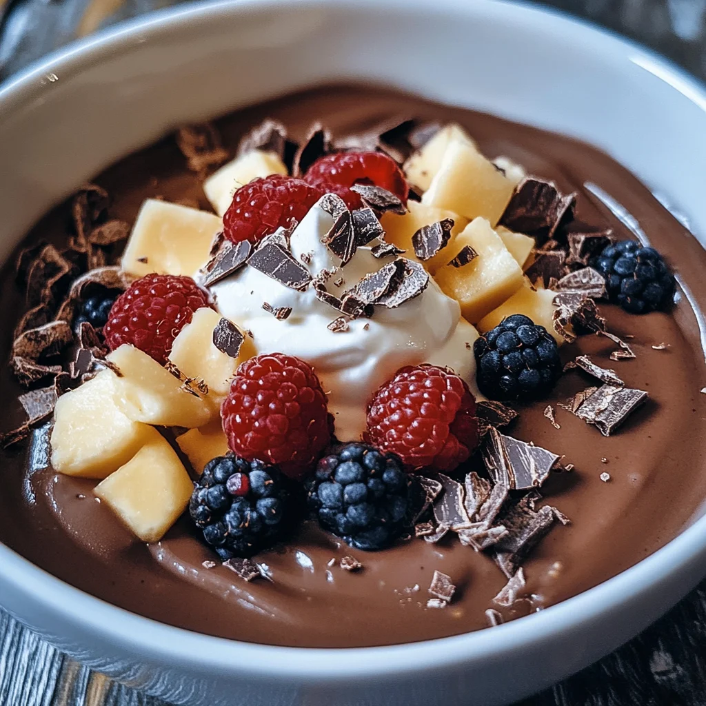 Cremiger Schokoladenpuddingbrei