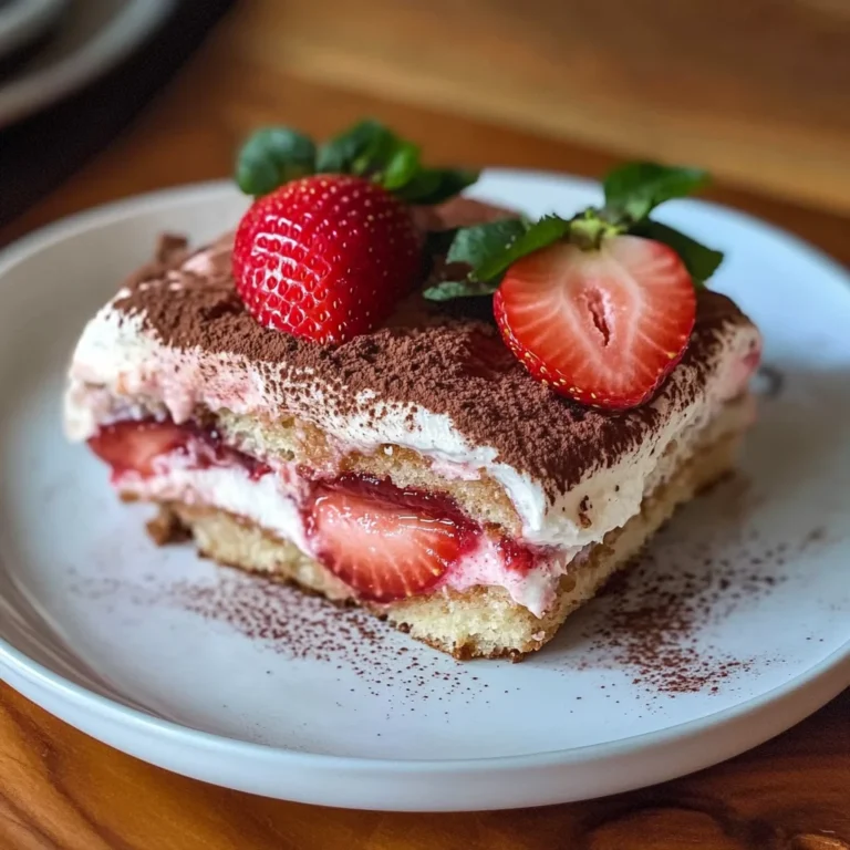 Erdbeer Tiramisu - cremig & ohne Ei