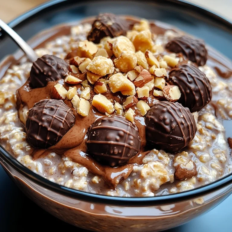 Ferrero Rocher Haferflocken für die Nacht