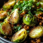 Gebratener Rosenkohl mit Berglinsen