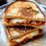 Gegrillter Kimchi-Käse