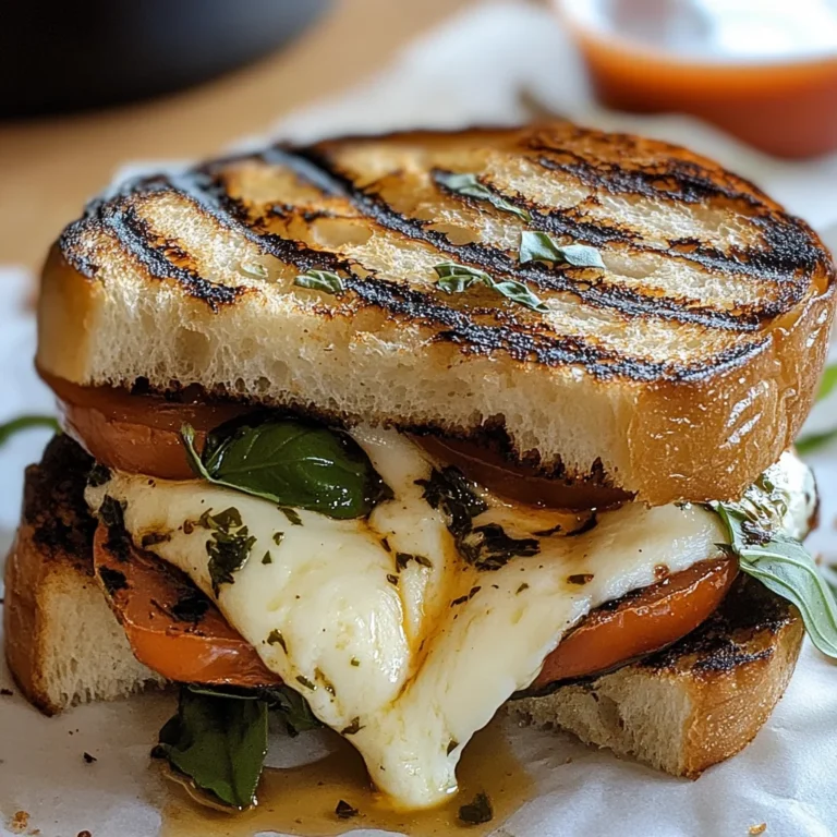 Gegrilltes Mozzarella-Sandwich
