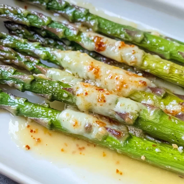 Grüner Spargel im Backofen - mit Parmesan überbacken