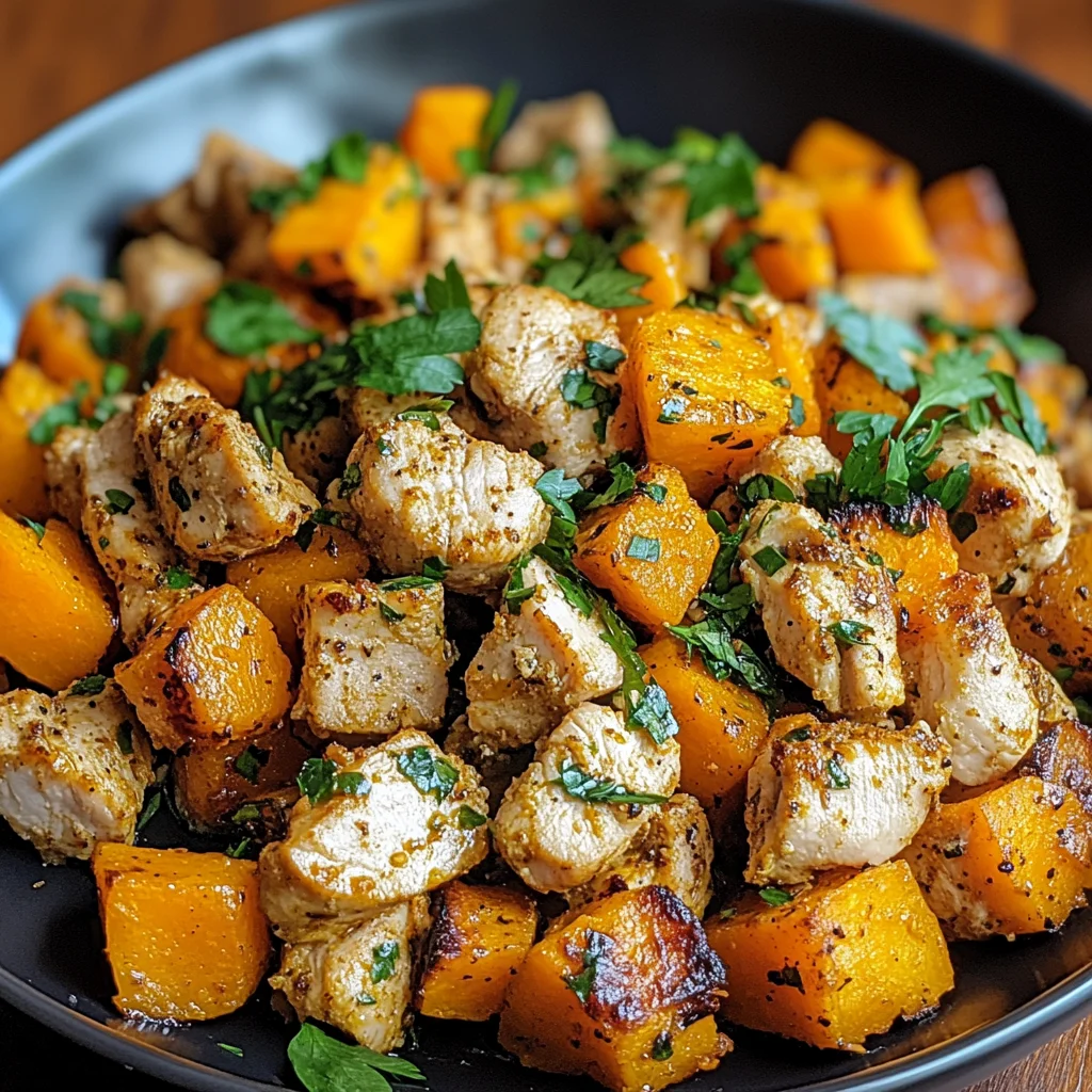 Hackfleisch aus Huhn und Süßkartoffeln