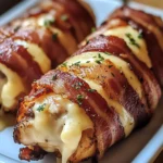 Hähnchenfilet im Speckmantel mit Käsefüllung