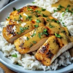 Honig Senf Hähnchen mit Reis