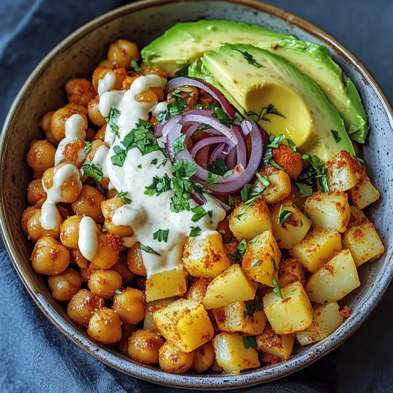 Kartoffel-Kichererbsen-Bowl