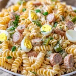 Klassischer Nudelsalat mit Mayo - einfach & schnell