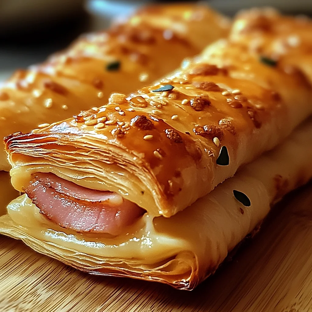 Knusprige Blätterteig-Schinken-Käse