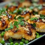 Knuspriges Erbsenhuhn