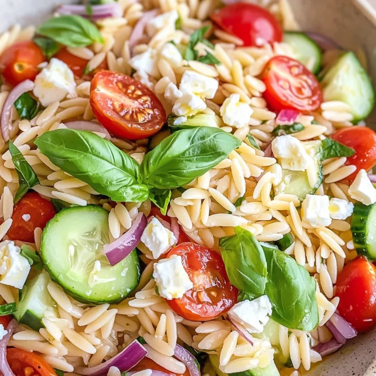 Kritharaki-Salat mit Feta - schnell & einfach