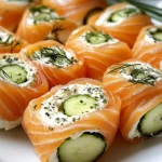Lachs-Frischkäse-Röllchen