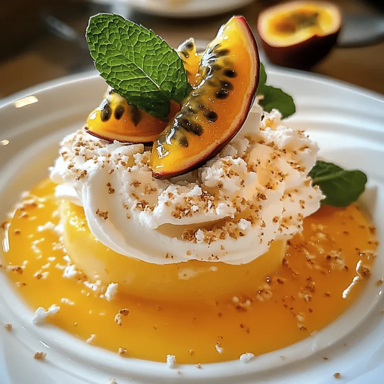 Maracuja-Dessert mit Buttermilch-Creme und Honig