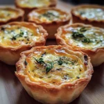 Mini-Quiches mit Kräutersahne