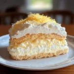 Quark-Schneekuchen mit Vanillepudding