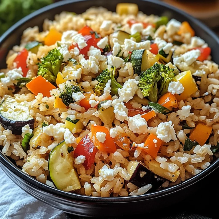 Reis aus dem Ofen mit Feta und Gemüse