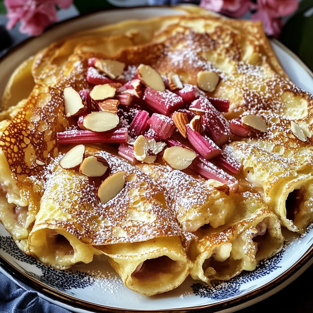 Rhabarber-Crêpes-Auflauf