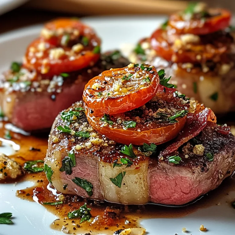 Rinderfilet-Medaillons mit Speck- und Tomatenkruste