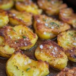 Smashed Potatoes - knusprige Quetschkartoffeln im Ofen