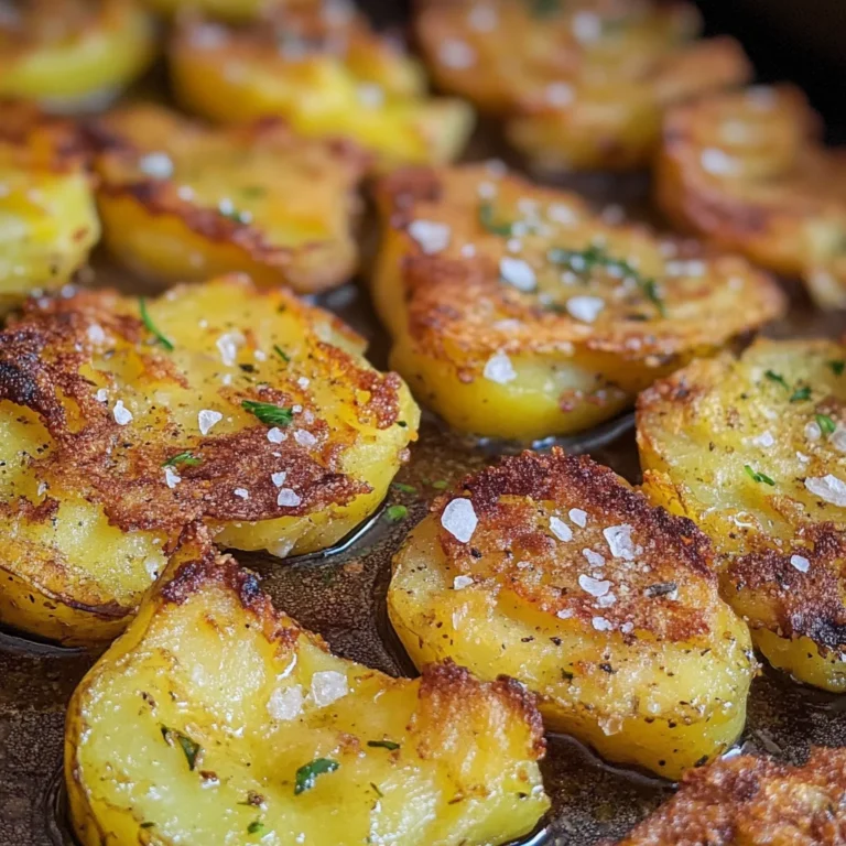 Smashed Potatoes - knusprige Quetschkartoffeln im Ofen