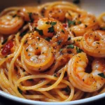 Spaghetti mit Garnelen: Knoblauch-Chili Genuss