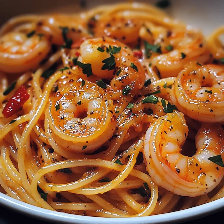 Spaghetti mit Garnelen: Knoblauch-Chili Genuss