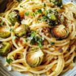 Spaghetti mit Rosenkohl