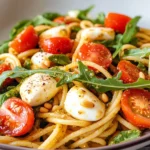 Spaghettisalat mit Pesto - schnell & einfach