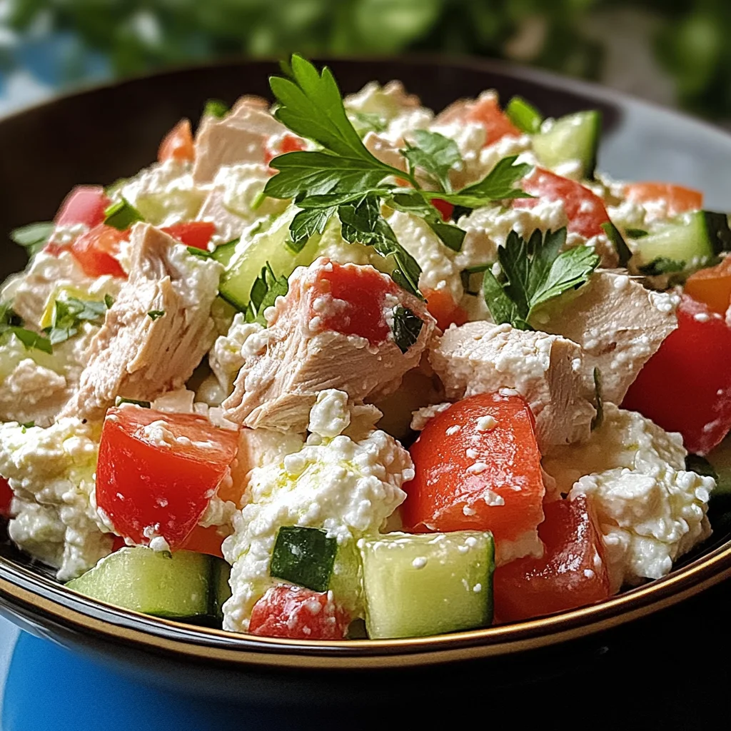 Thunfisch-Hüttenkäse-Salat