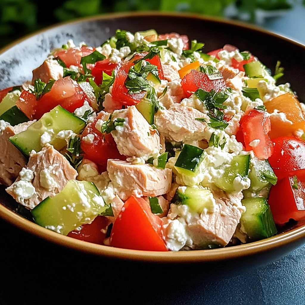 Thunfisch-Hüttenkäse-Salat