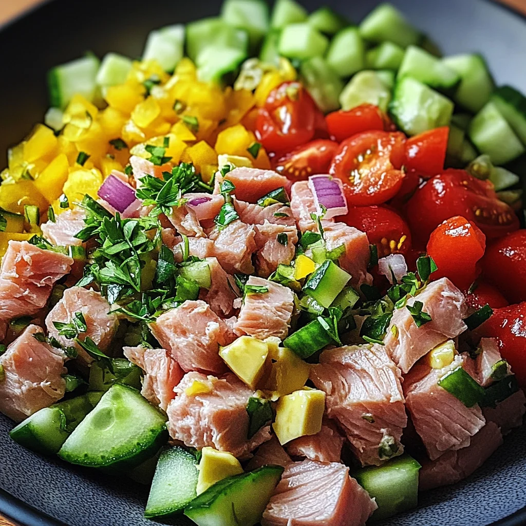 Thunfischsalat mit frischem Gemüse