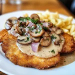 Traditionelles Deutsches Jägerschnitzel