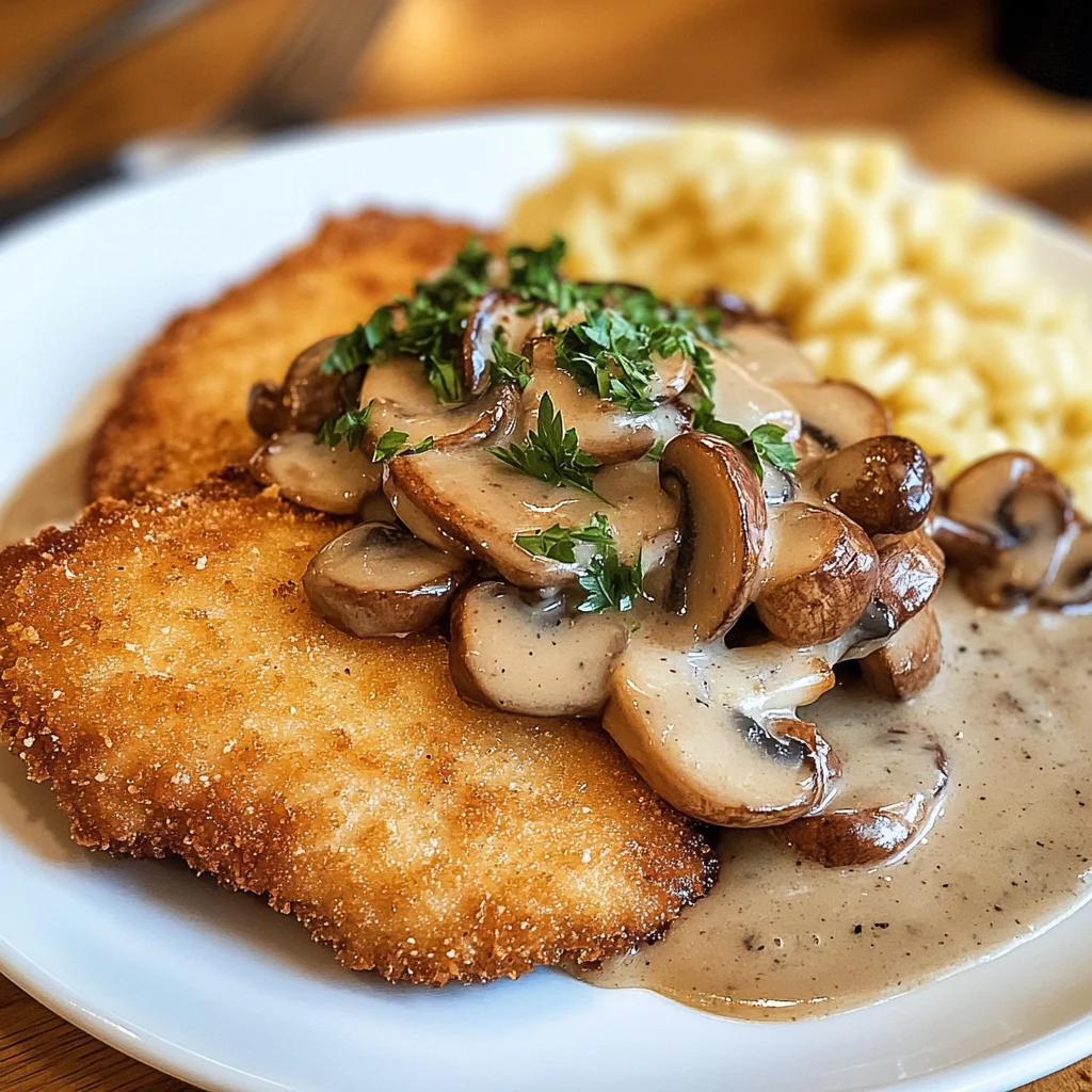 Traditionelles Deutsches Jägerschnitzel