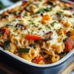 Vegetarischer Nudelauflauf
