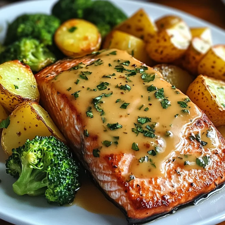 Zitronenbutterlachs mit knusprigen Kartoffeln und Brokkoli