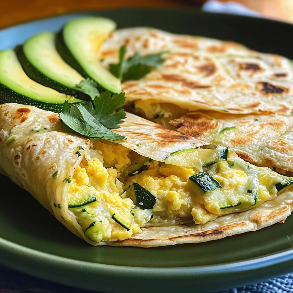 Zucchini-Frühstücks-Tortillas