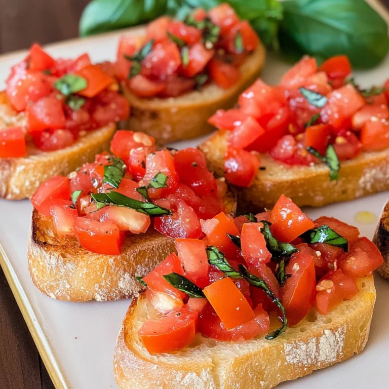 Bruschetta mit Tomaten - klassisch italienisch