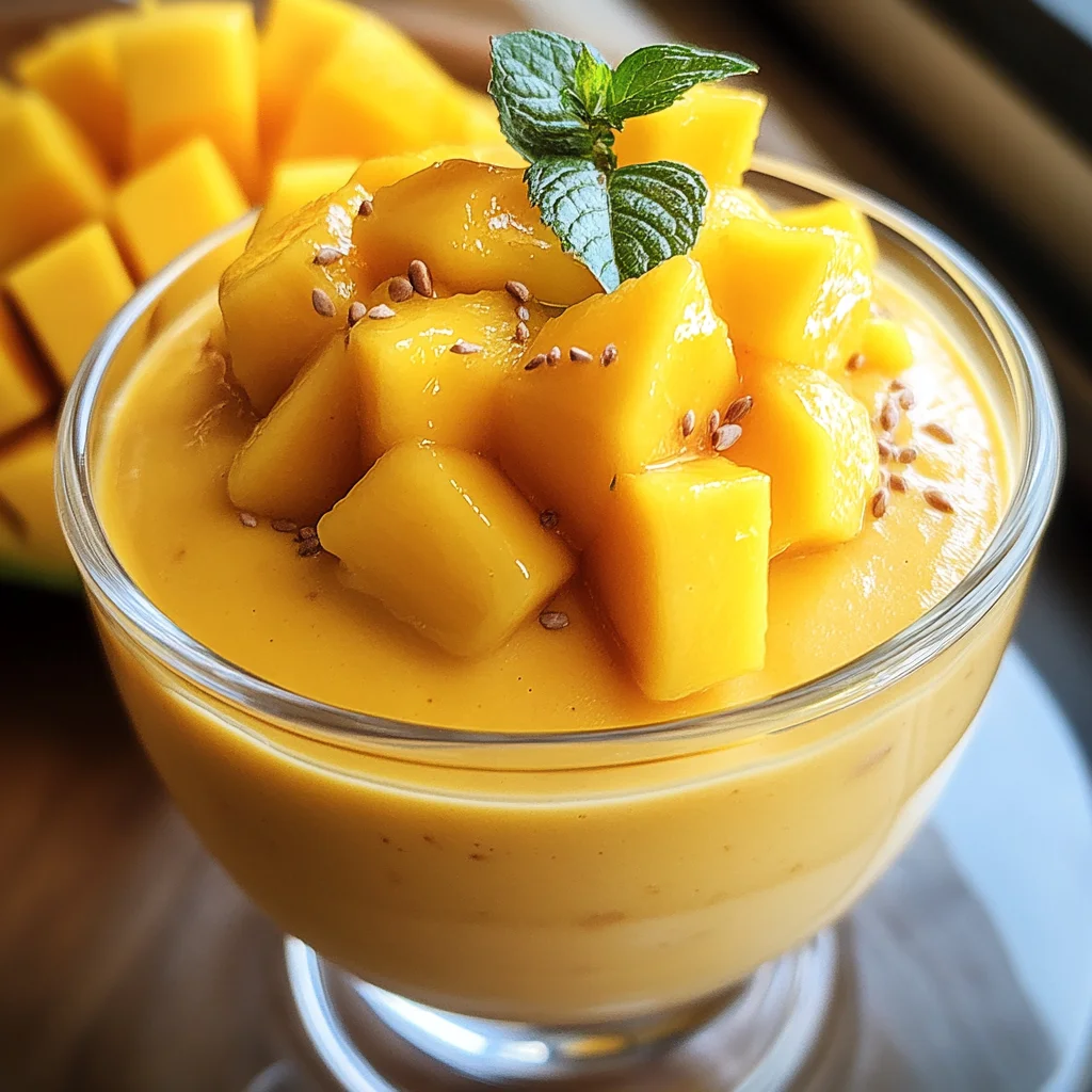 Cremige Mango-Mousse