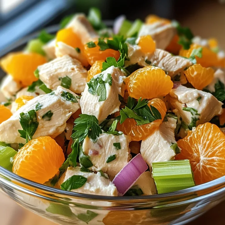 Geflügelsalat mit Mandarinen