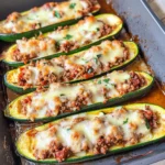 Gefüllte Zucchini mit Hack - so lecker!