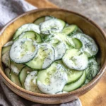 Gurkensalat mit Sahne & Dill - Omas einfaches Rezept
