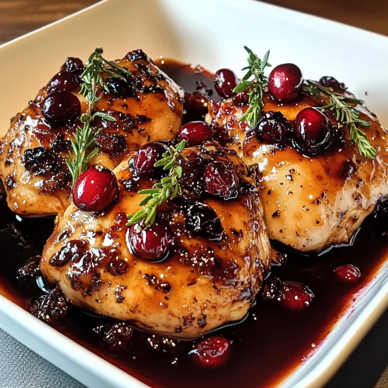 Hähnchen mit Preiselbeer-Balsamico-Glasur