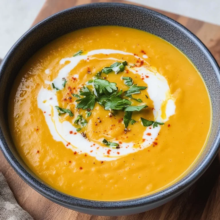 Kürbissuppe mit Kokosmilch und Ingwer