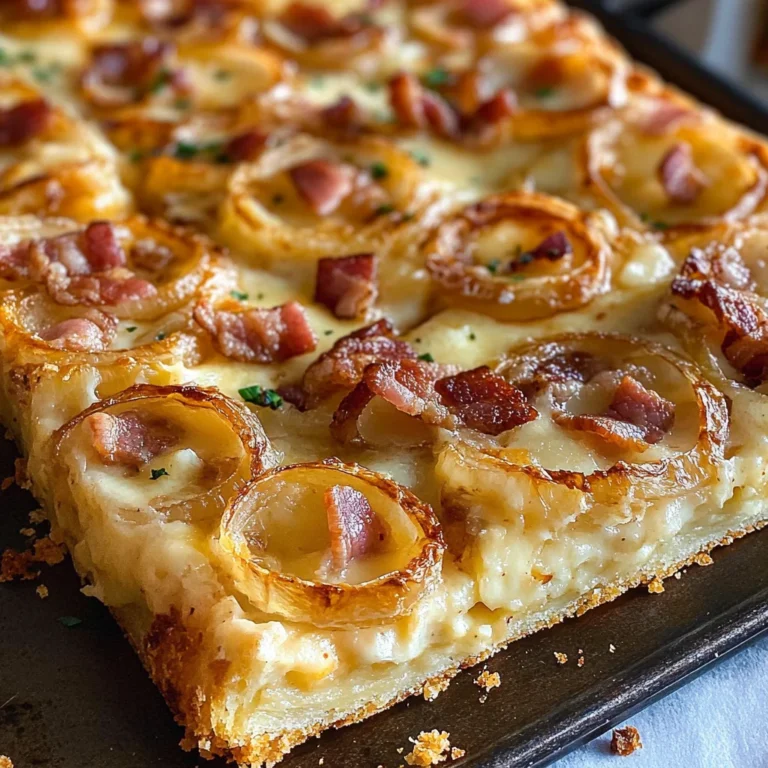 Omas Zwiebelkuchen vom Blech