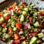 Orientalischer Linsensalat